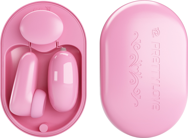 Pretty Love Magic Box USB Rechargeable Bullet & Stimulator Vibrator Pink - Bullet Vibrators