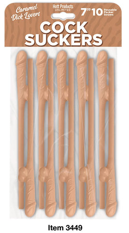 Hott Products Reusable Cocksucker Penis Shape Straws - Party Gifts and Novelties