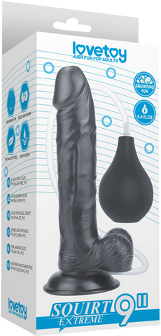 Squirt Extreme Realistic Looking Dong Black - Realistic Dildos