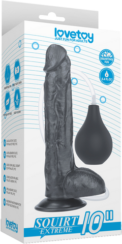 Squirt Extreme Realistic Looking Dong Black - Realistic Dildos