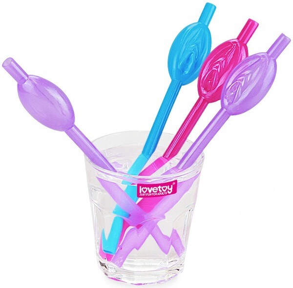 Lovetoy 9 Pack Pussy Straws - Party Gifts and Novelties