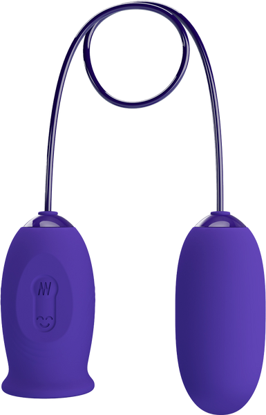 Pretty Love Daisy Youth Multi Function Vibrating Love Egg Purple - Love Eggs and Kegel Exercisers