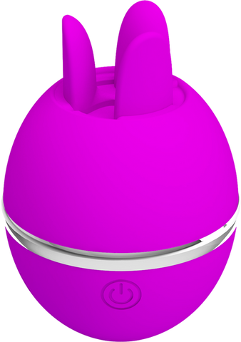 Pretty Love Gemini Ball Shape Rechargeable Clitoral Vibrator Purple - Clit Ticklers and Pulsators