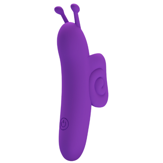Pretty Love Snail Rechargeable 10 Function Clitoral Massager Purple - Clit Ticklers and Pulsators