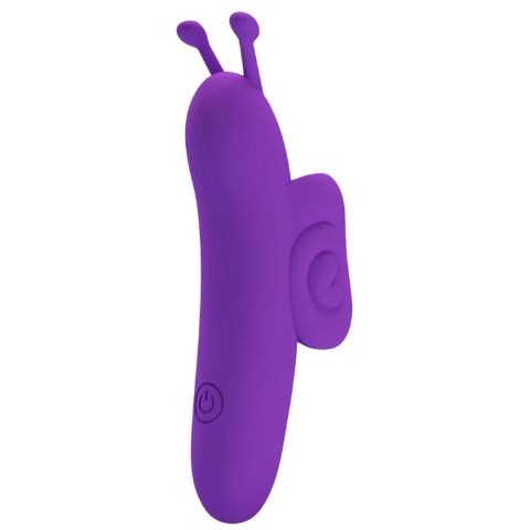 Pretty Love Snail Rechargeable 10 Function Clitoral Massager Purple - Clit Ticklers and Pulsators