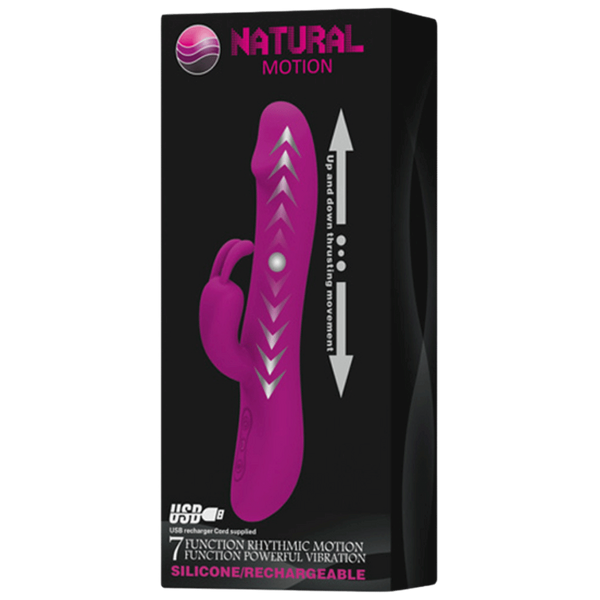 Pretty Love Natural Motion Thrusting Rabbit Vibrator Purple - - Rabbit Vibrators