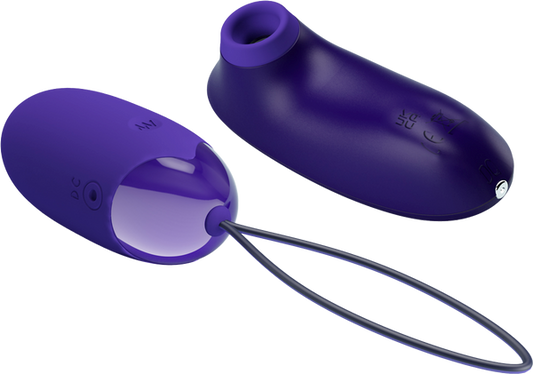Pretty Love Rechargeable Orthus Youth Love Egg Vibrator Purple - Love Eggs and Kegel Exercisers