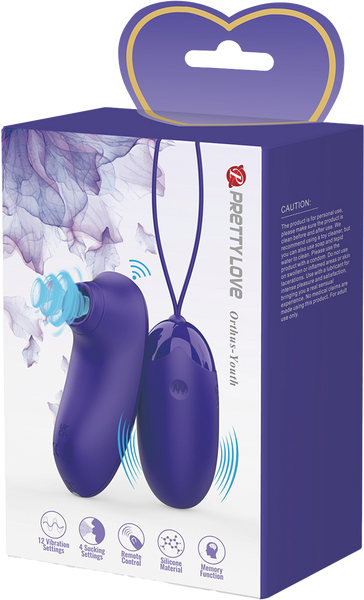 Pretty Love Rechargeable Orthus Youth Love Egg Vibrator Purple - - Love Eggs and Kegel Exercisers