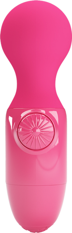 Pretty Love Rechargeable Mini Stick Body Wand Massager Pink - Body Wands