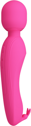 Pretty Love Rechargeable Curtis Vibrating Body Wand Pink - Body Wands