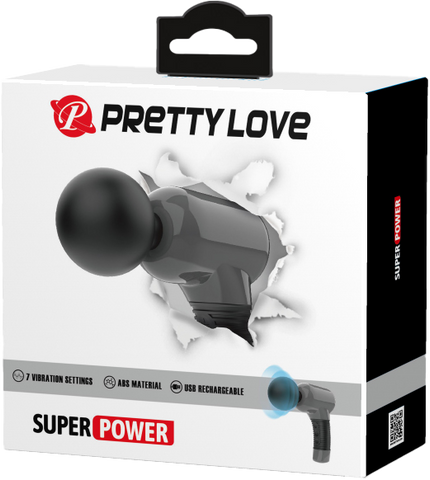 Pretty Love Super Power Body Wand Massager Black - Body Wands