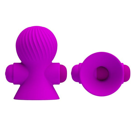 Pretty Love 12 Function Womens Nipple Sucker Purple - Nipple and Clit Clamps