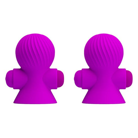 Pretty Love 12 Function Womens Nipple Sucker Purple - Nipple and Clit Clamps