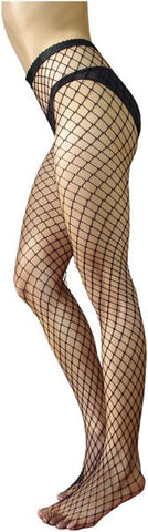 Sax Large Net Womens Fishnet Pantyhose 3 - Hosiery