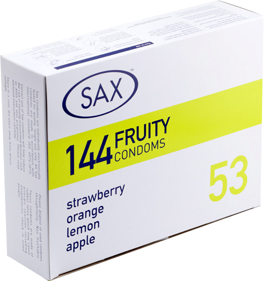 Sax Fruity Condoms 144 Pack - Condoms