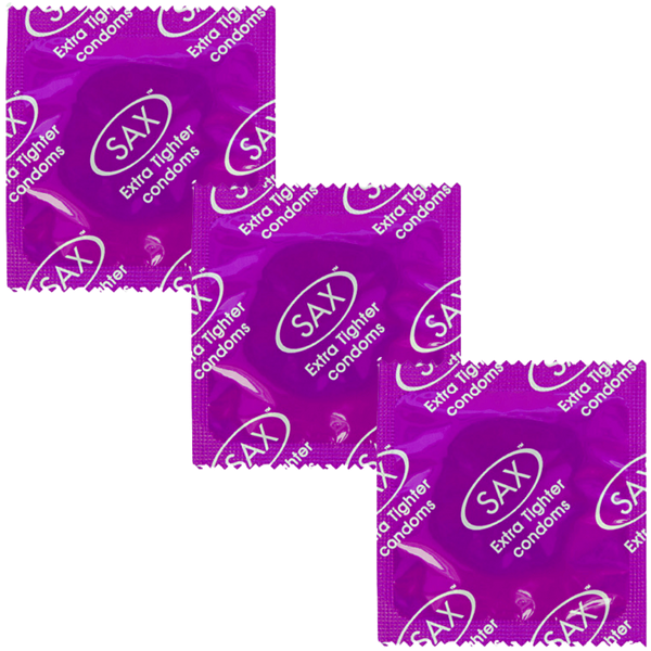 Sax Extra Tighter Fit Latex Condoms 46mm 144 Pack - - Condoms