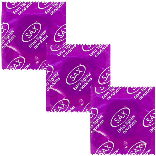 Sax Extra Tighter Fit Latex Condoms 46mm 144 Pack - Condoms