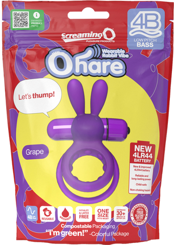 Screaming O Ohare 4B Low Pitch Bass Mens Vibrating Cock Ring - Vibrating Cock Rings