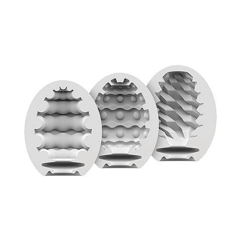 3 Piece Egg Masturbator Set By Satisfyer - Love Eggs and Kegel Exercisers