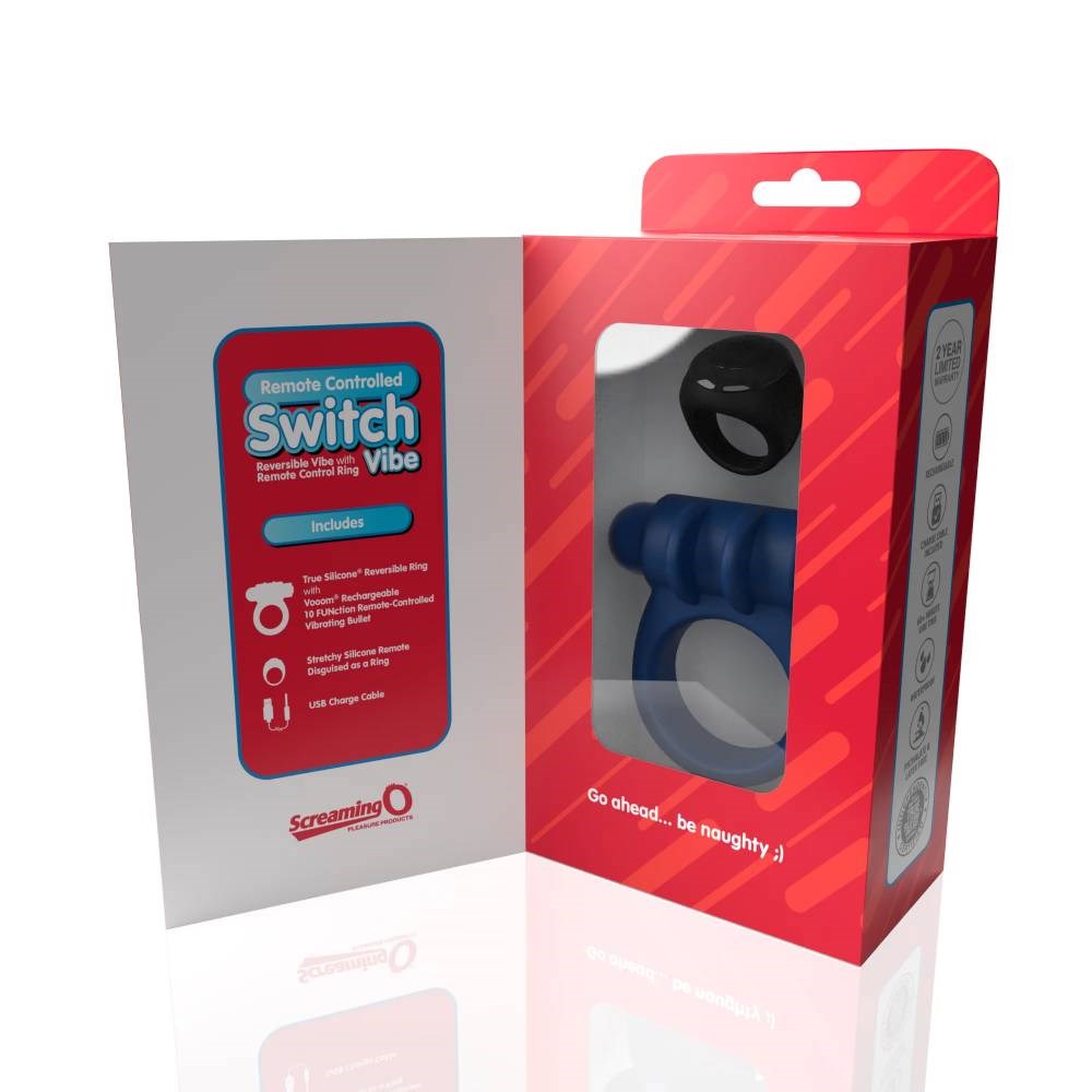 Screaming O Switch Vibe Remote Control Rechargeable Cock Ring - Vibrating Cock Rings