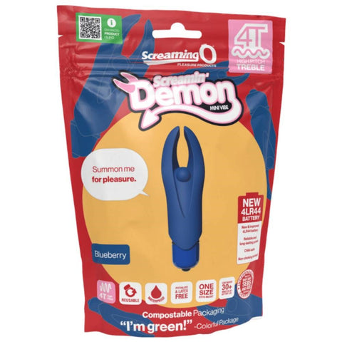 Screaming O Demon 4T High Pitch Treble Clitoral Massager - Clit Ticklers and Pulsators