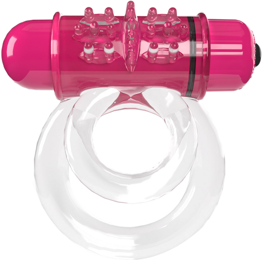 Screaming O Double O 6 4B Low Pitch Bass Vibrating Cock Ring Strawberry - Vibrating Cock Rings
