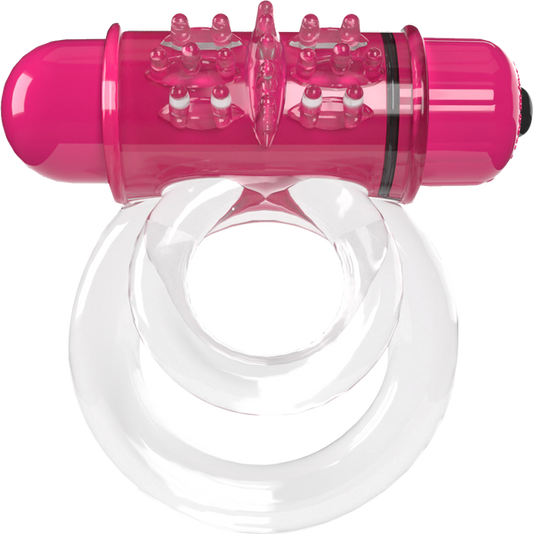 Screaming O Double O 6 4T High Pitch Treble Vibrating Dick Ring Strawberry - Vibrating Cock Rings