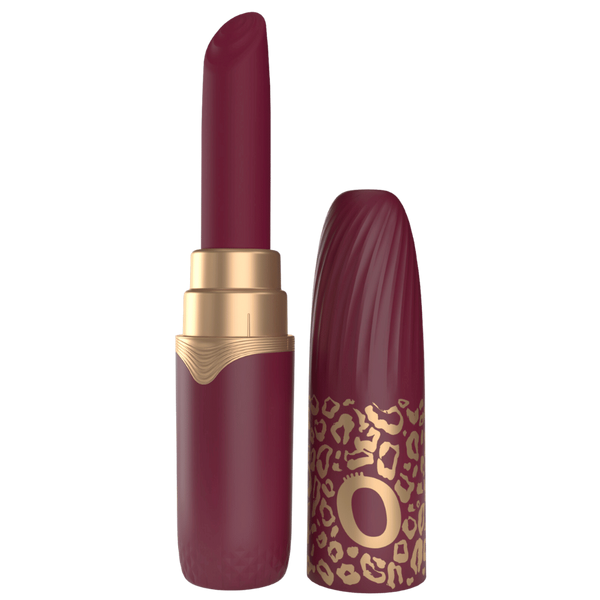 Screaming O Premium 10 Function Lipstick Vibrator Merlot - Clit Ticklers and Pulsators