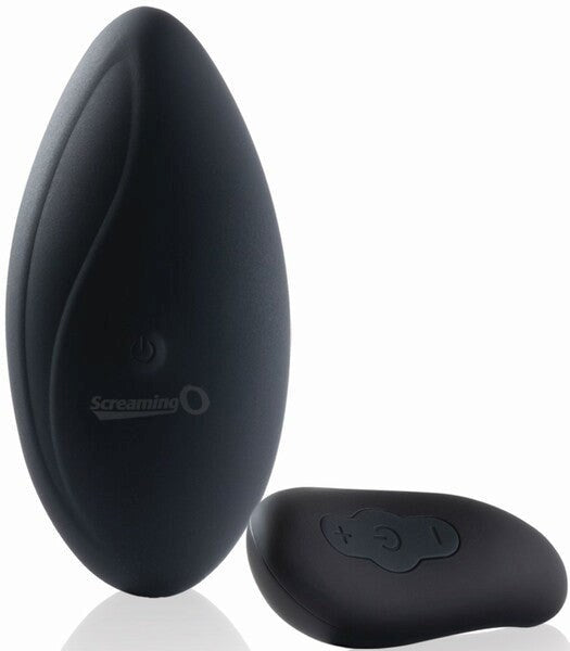 Screaming O Premium Ergonomic Remote Control Panty Vibrator Set Black - - Remote Control Vibrators
