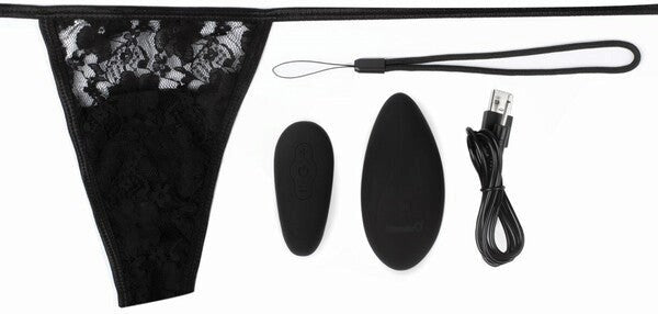 Screaming O Premium Ergonomic Remote Control Panty Vibrator Set Black - - Remote Control Vibrators