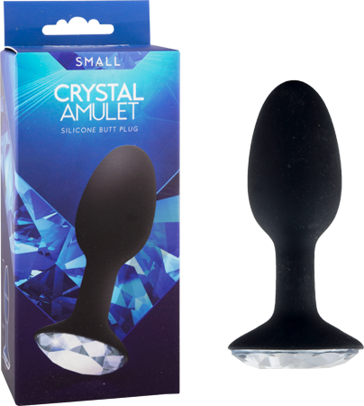 Seven Creations Crystal Amulet Silicone Butt Plug Small - Butt Plugs