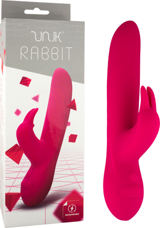 Seven Creations Unik Multi Function Rechargeable Rabbit Vibrator Red - Rabbit Vibrators