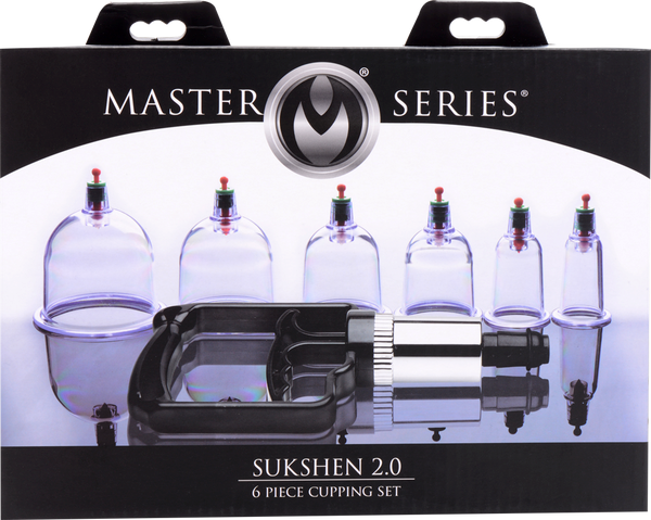 Master Series Sukshen Cupping Set With Acu Points 6 Piece - Breast and Nipple Toys