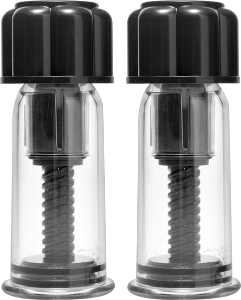 Master Series Black Maxxx Powerful Twist Nipple Suckers - Nipple and Clit Clamps