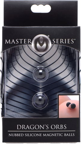 Master Series Dragons Orbs Nubbed Silicone Magnetic Nipple Ball - Nipple and Clit Clamps