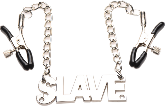 Master Series Enslaved Slave Chain BDSM Play Nipple Clamps - Nipple and Clit Clamps