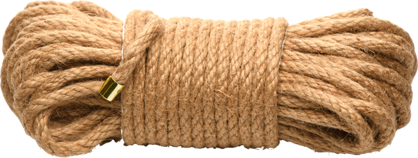 Master Series Tied Up Ultra Premium Braided Jute Bondage Rope 50 Feet - Cuffs And Restraints