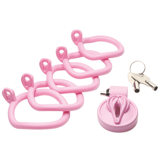 Master Series Pussification Vulva Male Chastity Cage - Male Chastity