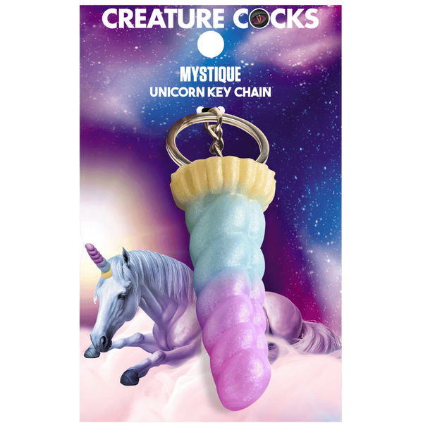 Creature Cocks Mystique Unicorn Fun & Cute Novelty Key Chain - Party Gifts and Novelties