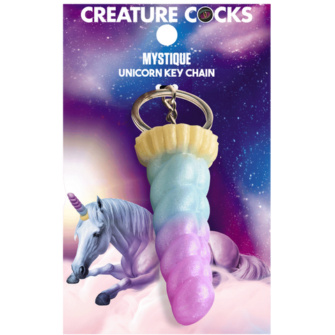 Creature Cocks Mystique Unicorn Fun & Cute Novelty Key Chain - Party Gifts and Novelties
