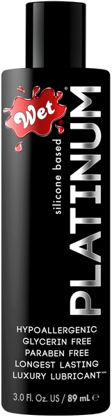 Wet Platinum Luxury Silicone Based Adult Lubricant - - Silicone Based Lubes