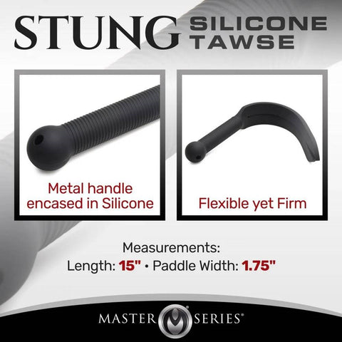 Master Series Stung Silicone Bondage Play Tawse - Paddles And Slappers