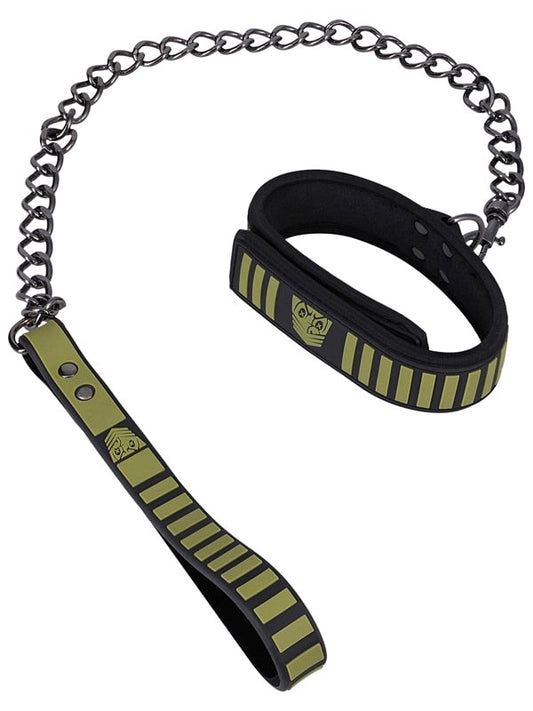 Doc Johnson Fort Troff Tactical Bondage Collar & Leash - Collars and Leads