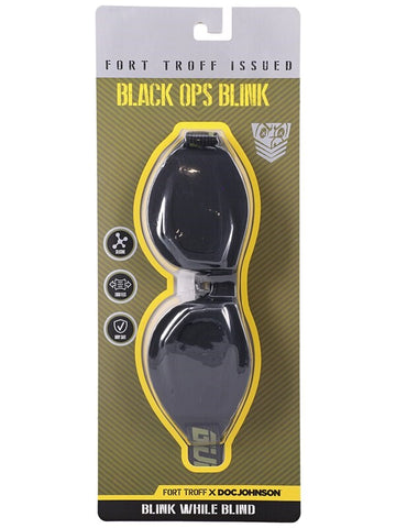 Doc Johnson Fort Troff Black Ops Blink BDSM Blindfold Black - Masks And Blindfolds