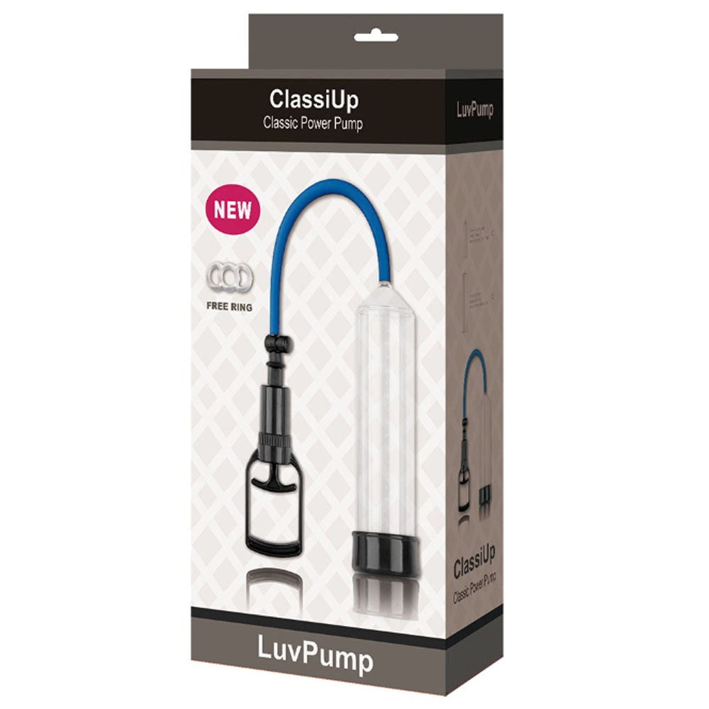 LuvPump ClassiUp Classic Power Penis Pump Clear - - Penis Pumps And Stretchers