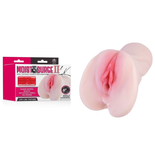 Excellent Power Moist and Surge II Dual Layer Realistic Vagina Stroker Flesh - Realistic Butts And Vaginas