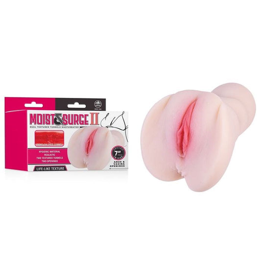 Excellent Power Moist and Surge II Realistic Texture Dual Layer Vagina Stroker Flesh - Realistic Butts And Vaginas