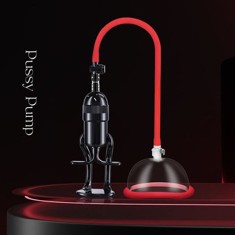 LuvPump Womens Vagina Enhancement Pump System Clear and Red - Pussy And Clit Toys