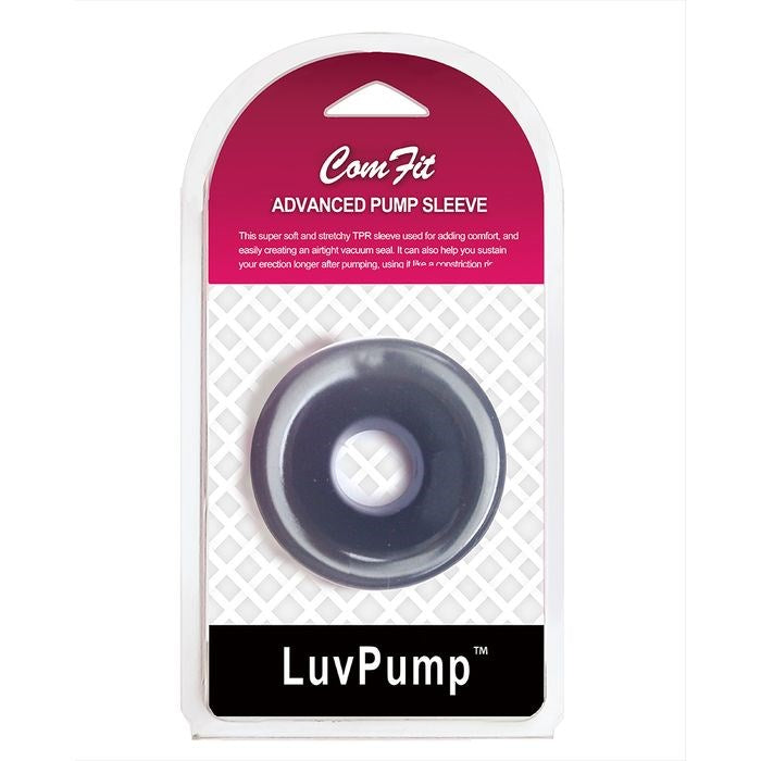 LuvPump ComFit Silicone Universal Penis Pump Sleeve Black - Penis Sleeves and Extenders