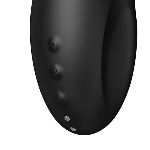 Vulva Lover 3 Black Air Pulse Clitoral Vibrator By Satisfyer - Clit Ticklers and Pulsators
